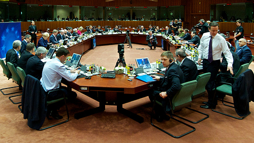 EU summit negotiating table